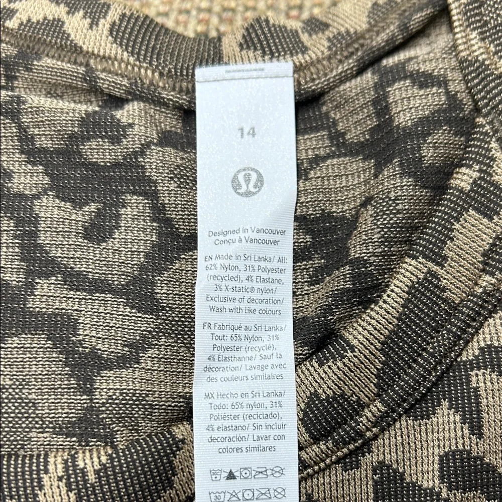 lululemon athletica Brown Leopard Print Tank Top - Picture 3 of 7
